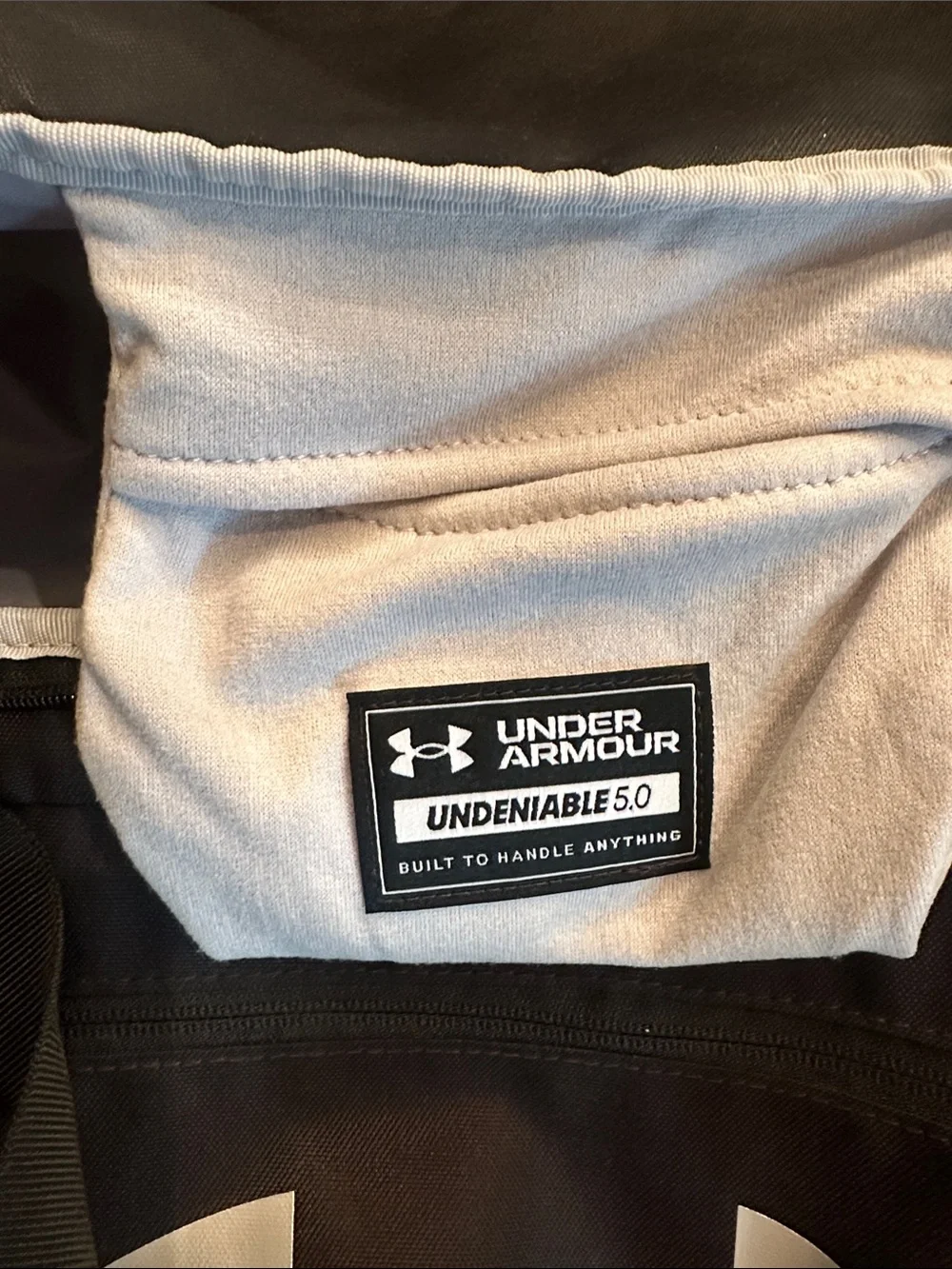 Under Armour Black & Silver Men's Duffel Bag